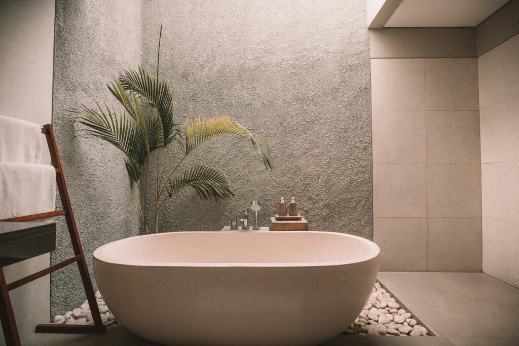 bathroom renovation trends 2026 walk-in shower and floating vanity